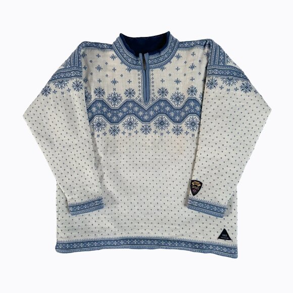 Dale of Norway Fair Aisle Wool Knit Sweater M Nordic Scandi Sport Winter Classic - Picture 2 of 12